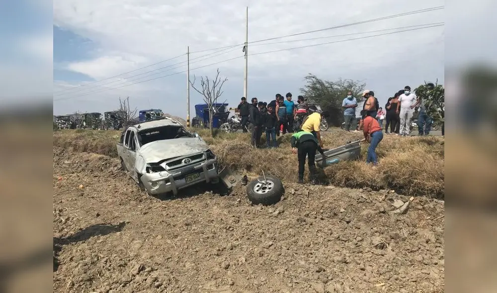 El accidente de tránsito se habría producido por una falla mecánica. Foto: difusión El accidente de tránsito se habría producido por una falla mecánica. Foto: difusión