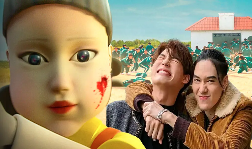 Win y Nani de F4 Thailand se suman al furor de Squid game. Foto: composición LR / Netflix / Instagram