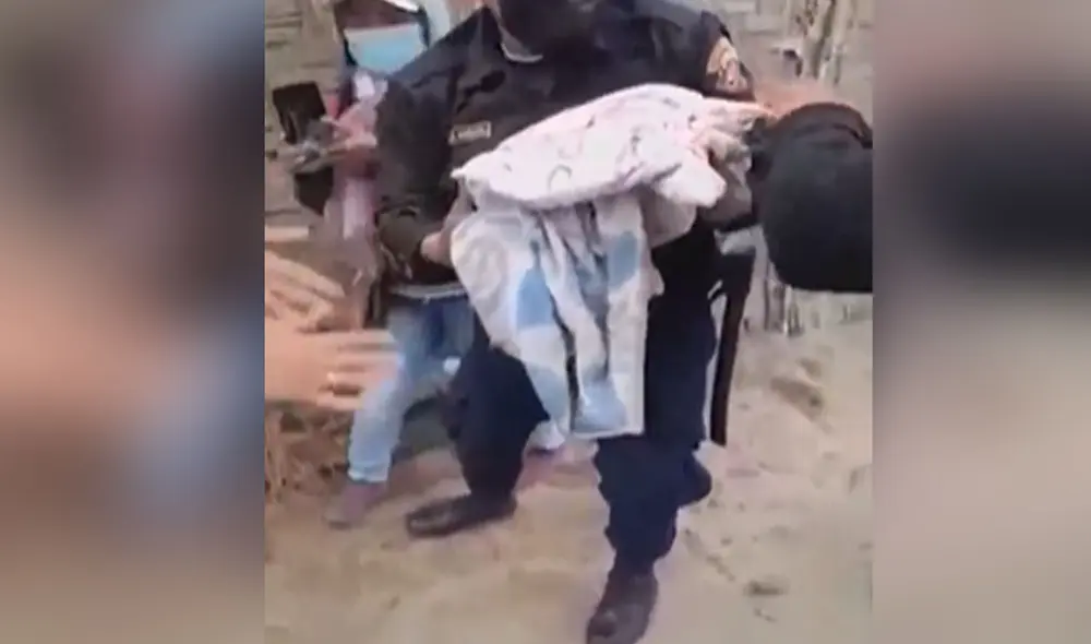 Menor fue trasladada un hospital cercano. Foto: captura de ATV Menor fue trasladada un hospital cercano. Foto: captura de ATV