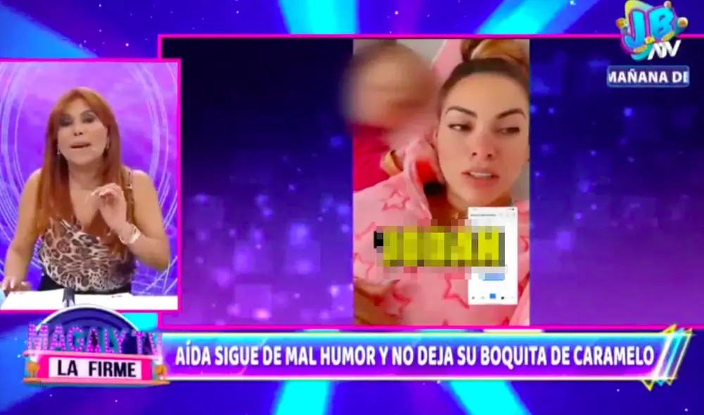 Aída Martínez respondió el comentario de sus detractores con un fuerte mensaje. Foto: captura ATV