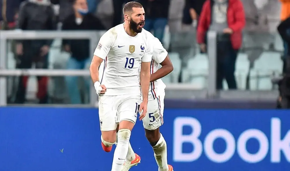 Benzema buscará anotar un gol a España en la final de la UEFA Nations League. Foto: EFE Benzema buscará anotar un gol a España en la final de la UEFA Nations League. Foto: EFE