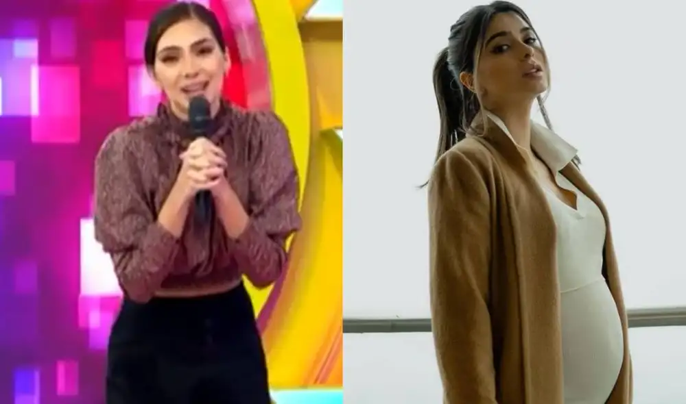 La conductora Natalie Vértiz habla sobre la llegada de la hija de Ivana Yturbe y Beto Da Silva en Estás en todas. Foto: composición captura de América TV/ Instagram