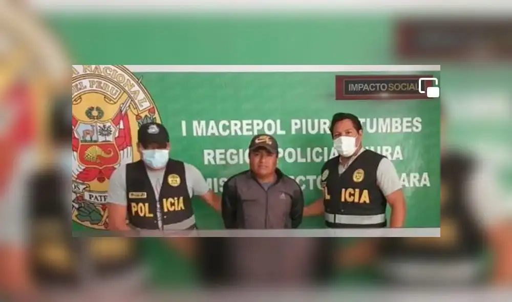 El acusado permanece detenido y podría ser llevado al penal. Foto: PNP El acusado permanece detenido y podría ser llevado al penal. Foto: PNP