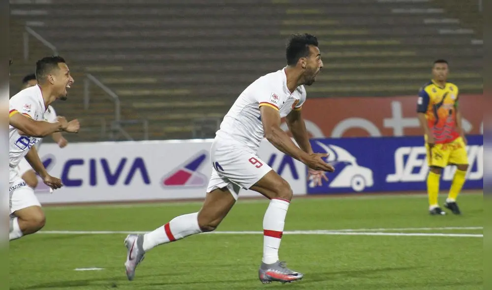 Mario Ceballos madrugó a Sport Chavelines y puso el primero a los 4 minutos. Foto: twitter Liga Profesional Mario Ceballos madrugó a Sport Chavelines y puso el primero a los 4 minutos. Foto: twitter Liga Profesional