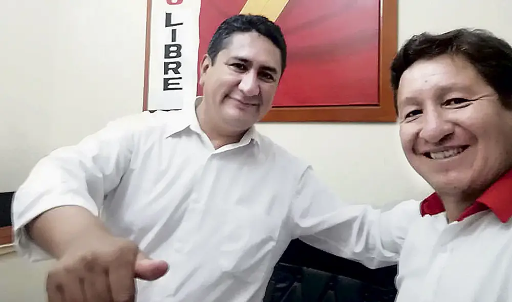 Coordinados. Jefe de Perú Libre y legislador de su entorno la emprenden contra el nuevo equipo ministerial de Castillo. Foto: difusión