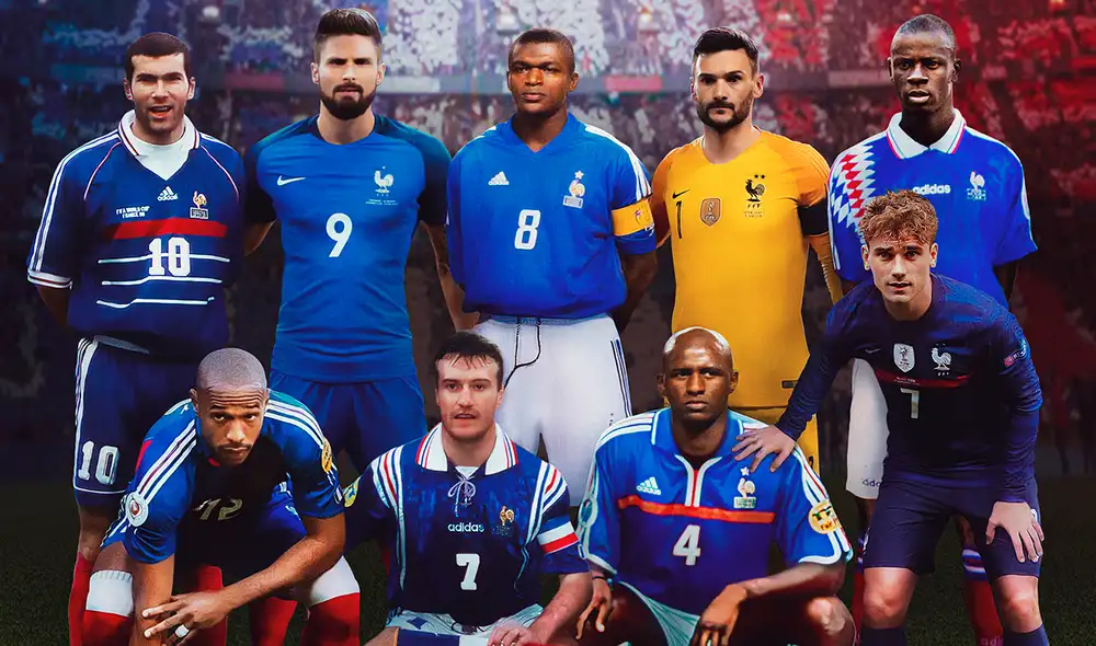 Así homenajearon los Blues a Griezmann tras llegar a las 100 apariciones con su selección. Foto: Equipe de France