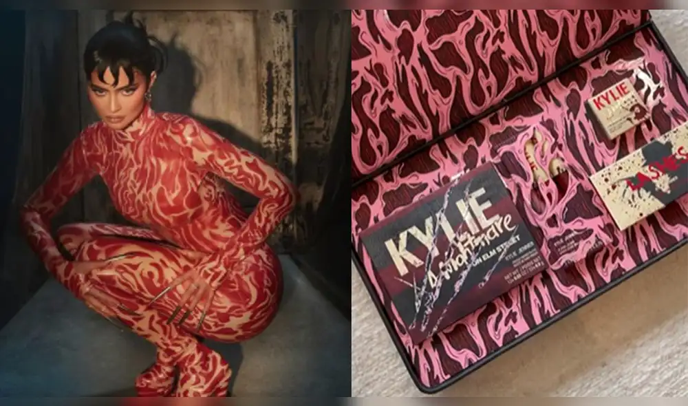 Kylie Jenner anuncia nueva línea de maquillaje con temática de Freedy Krueger. Foto: composición LR/Kylie Jenner/Instagram