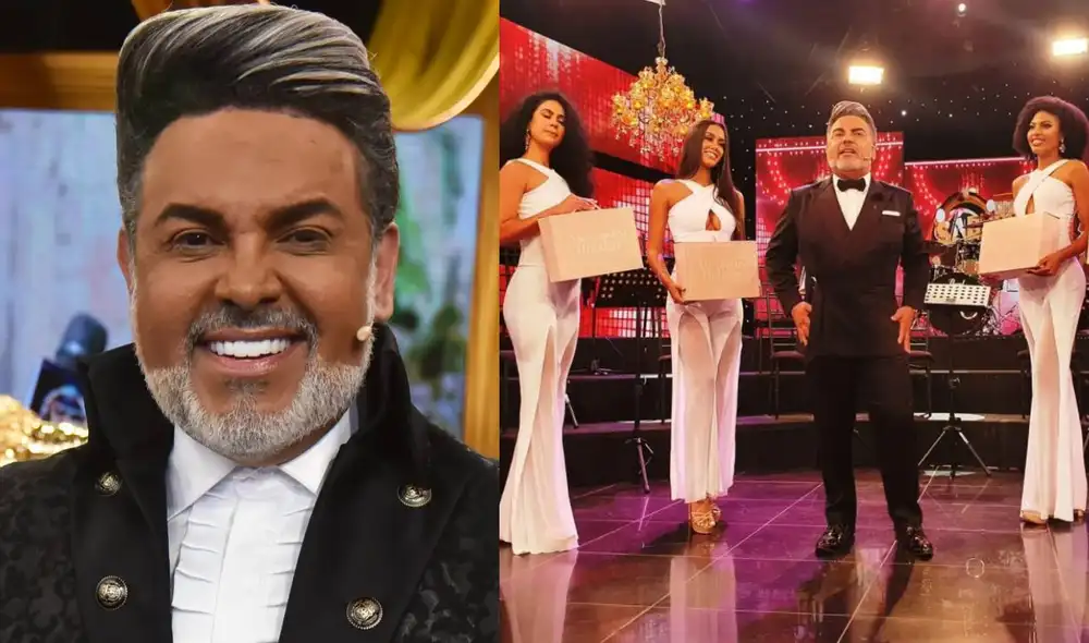 Andrés Hurtado entrevista a las finalistas del Miss Perú 2021 en el set de Porque hoy es sábado con Andrés. Foto: composición/ La República/ Instagram