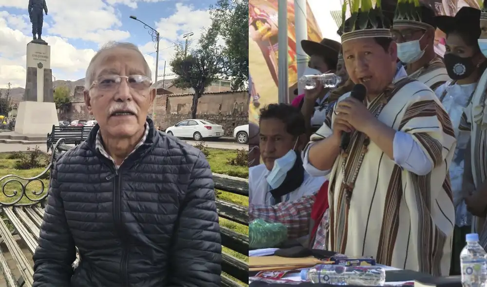 Dirigente Marco Ochoa reveló detalles de lo ocurrido el día viernes, cuando tuvo una reunión con Guido Bellido. Foto: Composición La República