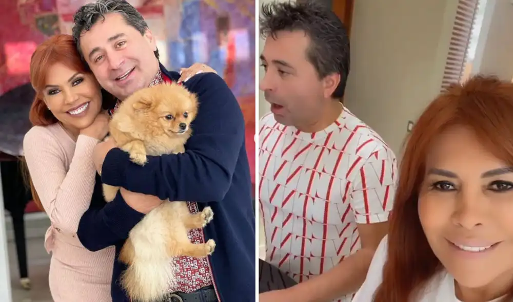 Magaly Medina se muestra feliz en redes sociales al lado de su esposo. Foto: Instagram Magaly Medina