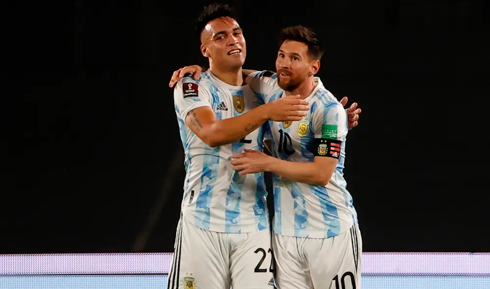 Lautaro Martínez anotó su cuarto gol en las Eliminatorias Qatar 2022. Foto: Twitter @CONMEBOL