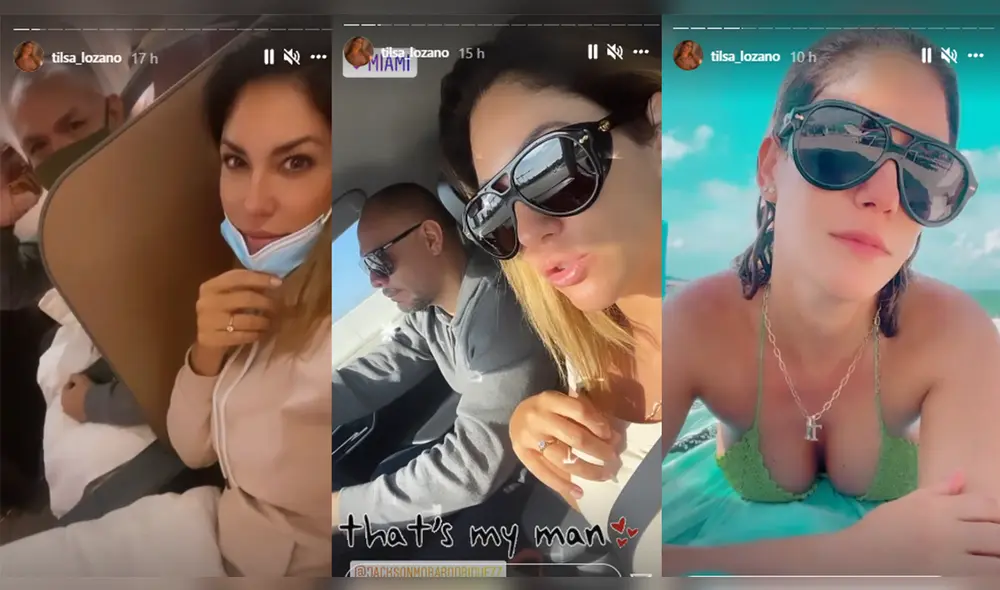 Tilsa Lozano viajó a Miami el último 9 de octubre y documentó el abordaje de su avión a través de Instagram. Foto: Tilsa Lozano/Instagram