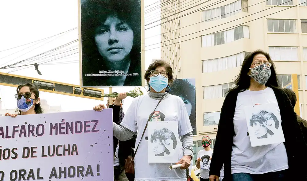Vigilia. La familia de la periodista pidió justicia en las calles. Foto: difusión