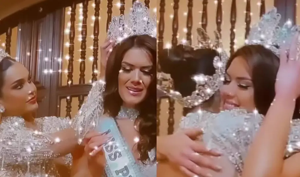 Janick Maceta le entregó su corona  a Yely Rivera. Foto: captura Instagram