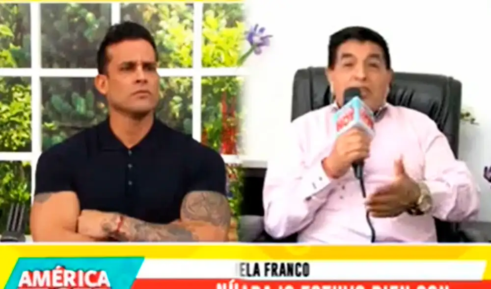Nilver Huárac hizo un enlace en vivo con Christian Domínguez. Foto: captura América hoy