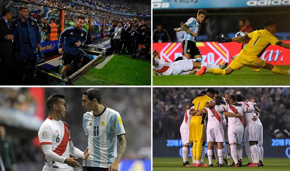 Aquella vez Perú enfrentó a Argentina por la fecha 17 de las Eliminatorias rumbo a Rusia 2018. Foto: AFP Aquella vez Perú enfrentó a Argentina por la fecha 17 de las Eliminatorias rumbo a Rusia 2018. Foto: AFP