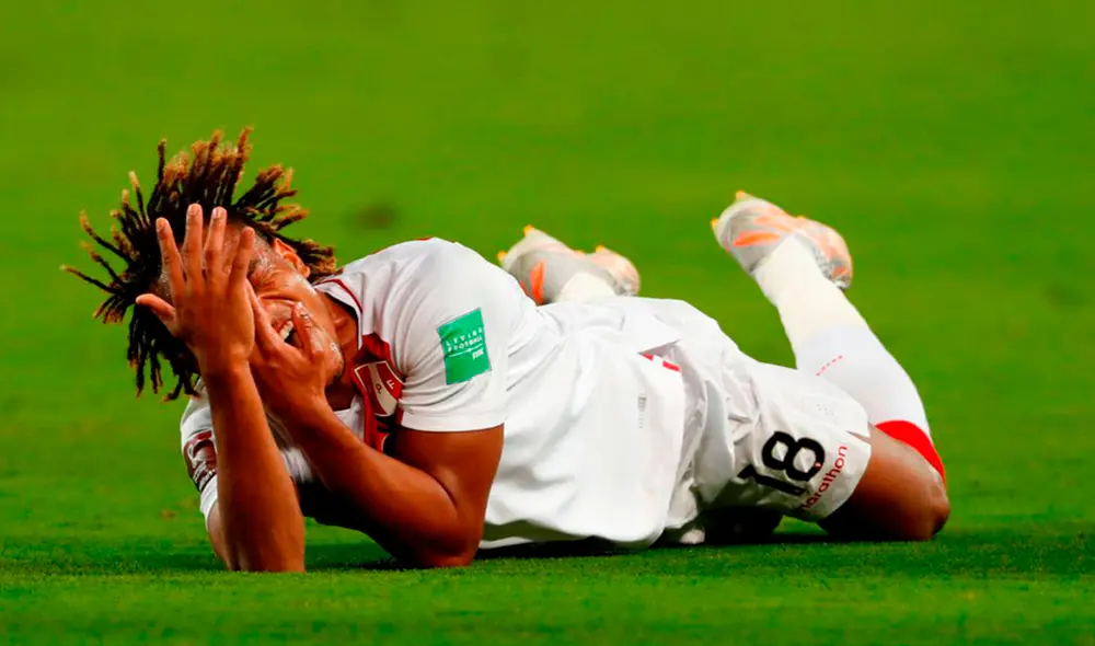 André Carrillo depende de un milagro para que juegue ante Argentina. Fuente: EFE André Carrillo depende de un milagro para que juegue ante Argentina. Fuente: EFE