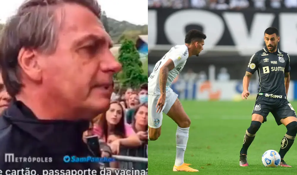 Jair Bolsonaro es presidente de Brasil desde el 2019. Foto: composición/ captura As/ Santos