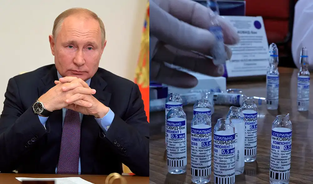 Las fuentes no identificadas de la inteligencia británica aseguraron que un inflitrado ruso logró conseguir información de la fórmula de Oxford/AstraZeneca. Foto: composición/AFP