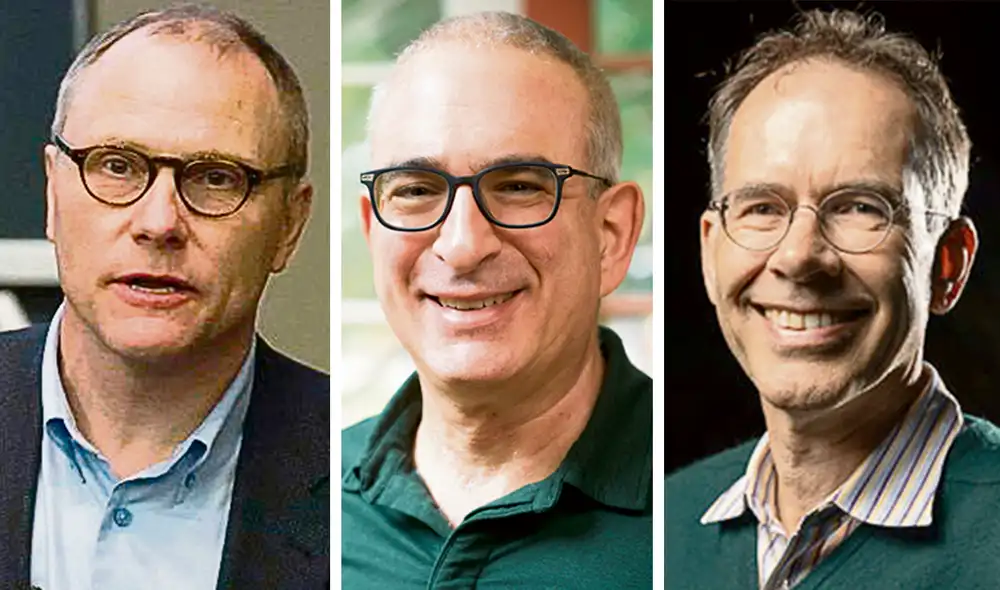 Economistas. David Card, Joshua Angrist y Guido Imbens recibirán el máximo galardón de la Academia de Ciencias Sueca. Foto: composición LR