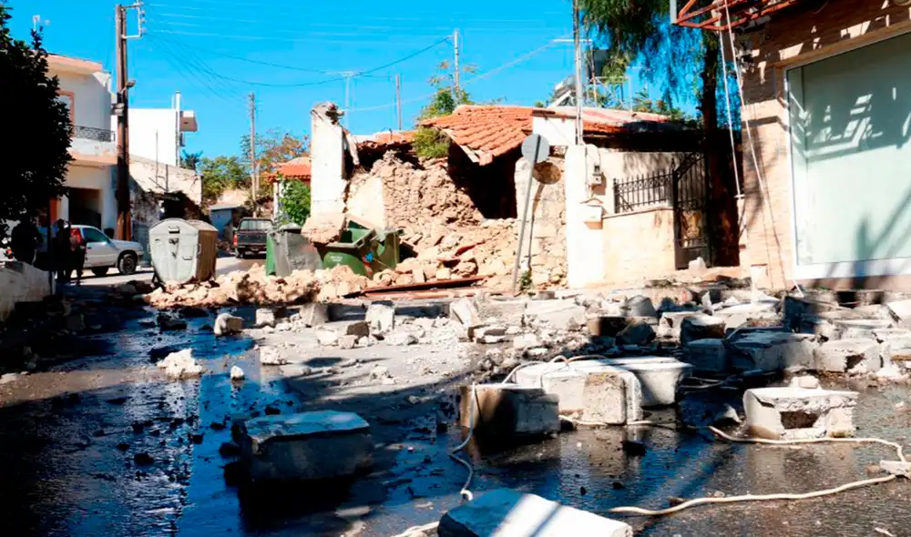 El epicentro del sismo fue en la localidad de Palekastro. Foto: EFE El epicentro del sismo fue en la localidad de Palekastro. Foto: EFE