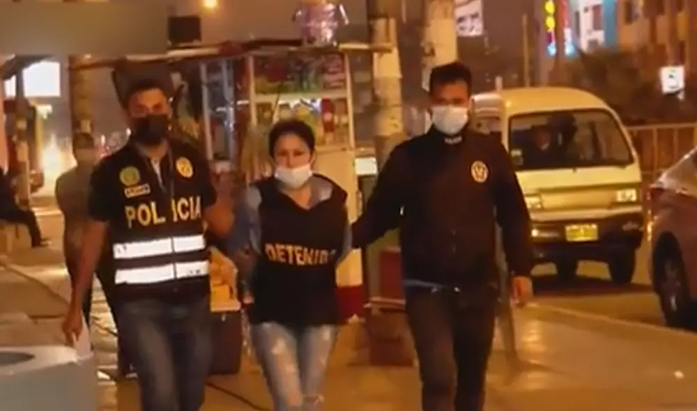 Mujer fue intervenida tras una búsqueda de diez meses. Foto: captura de Latina Mujer fue intervenida tras una búsqueda de diez meses. Foto: captura de Latina