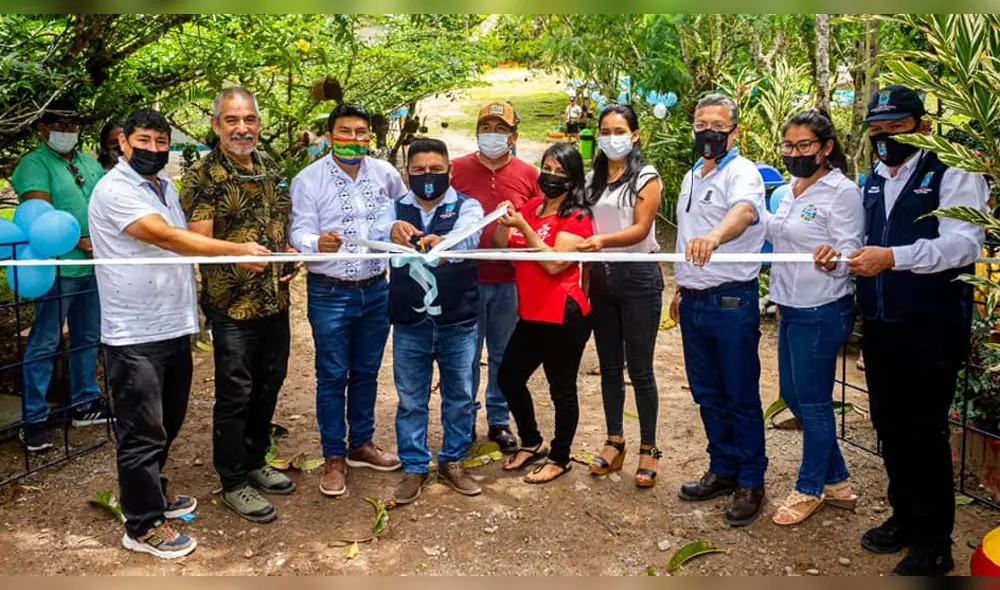 Autoridades de Moyobamba y de la Dircetur en la ceremonia en que se reabrió la atención al turismo. Foto: Goresam. Autoridades de Moyobamba y de la Dircetur en la ceremonia en que se reabrió la atención al turismo. Foto: Goresam.