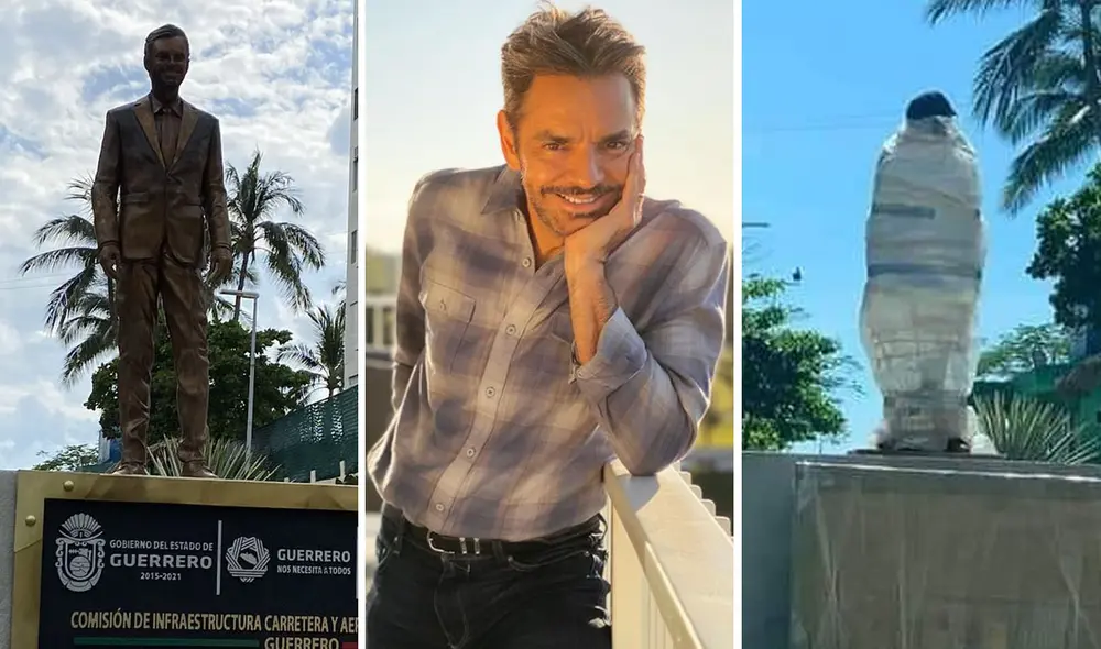 Estatua de Eugenio Derbez en Acapulco es rechazada por los ciudadanos. Foto: Instagram/Facebook Estatua de Eugenio Derbez en Acapulco es rechazada por los ciudadanos. Foto: Instagram/Facebook