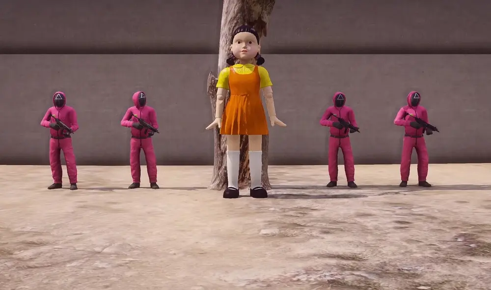 Al igual que en la serie, podrás jugar Luz roja, luz verde en GTA V. Foto: captura de YouTube