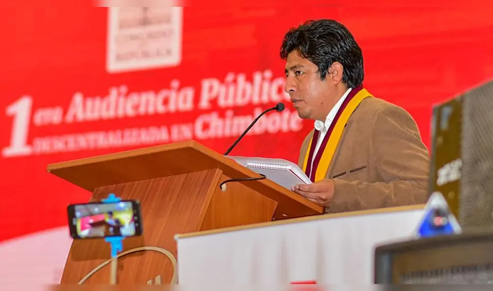 Gobernador regional de Áncash, Henry Borja pide a la SBN transferir terrenos. Foto: Gore Áncash.