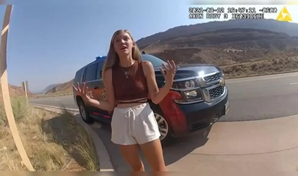 La joven realizaba un viaje de carretera con su novio, Brian Laundrie, hasta que su familia reportó su desaparición el 11 de septiembre. Foto: AFP La joven realizaba un viaje de carretera con su novio, Brian Laundrie, hasta que su familia reportó su desaparición el 11 de septiembre. Foto: AFP