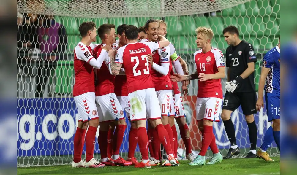 Dinamarca venció 1-0 a Austria por las Eliminatorias Qatar 2022. Foto: Twitter