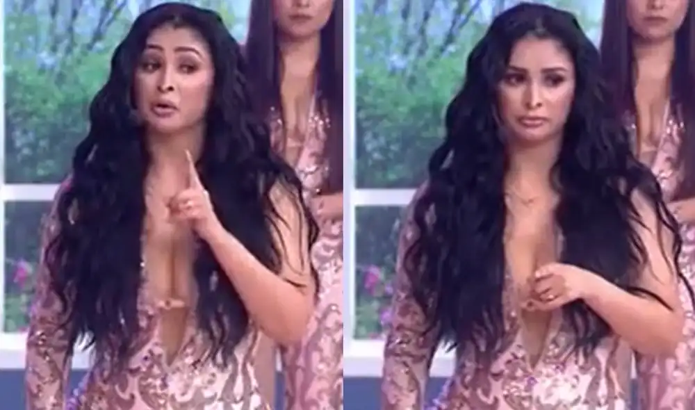 Pamela Franco indignada por comentarios de Nílver Huárac sobre su salida de Alma Bella. Foto: composición/captura de América TV