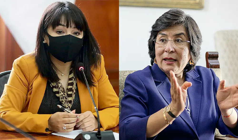 Mirtha Vásquez y Marianella Ledesma son titulares de la PCM y TC respectivamente. Foto: composición La República Mirtha Vásquez y Marianella Ledesma son titulares de la PCM y TC respectivamente. Foto: composición La República