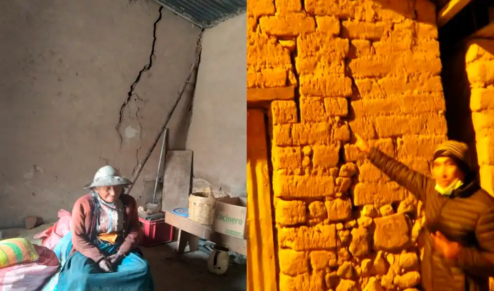 Daños en Caylloma. En el primer sector, el 70% de predios está afectado con rajaduras de mayor y menor consideración. Foto: COER Arequipa Daños en Caylloma. En el primer sector, el 70% de predios está afectado con rajaduras de mayor y menor consideración. Foto: COER Arequipa