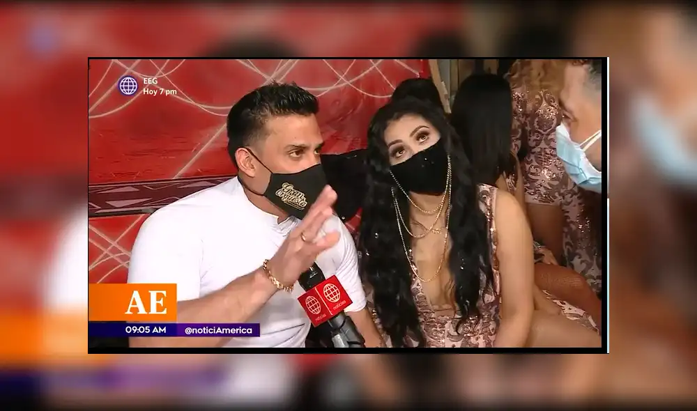 Christian Domínguez y Pamela Franco se muestran unidos pese a la polémica con Nílver Huárac. Foto: captura de América TV