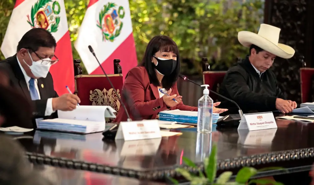 Mirtha Vásquez asumió la Presidencia del Consejo de Ministros el último miércoles tras la renuncia de Guido Bellido. Foto: Presidencia