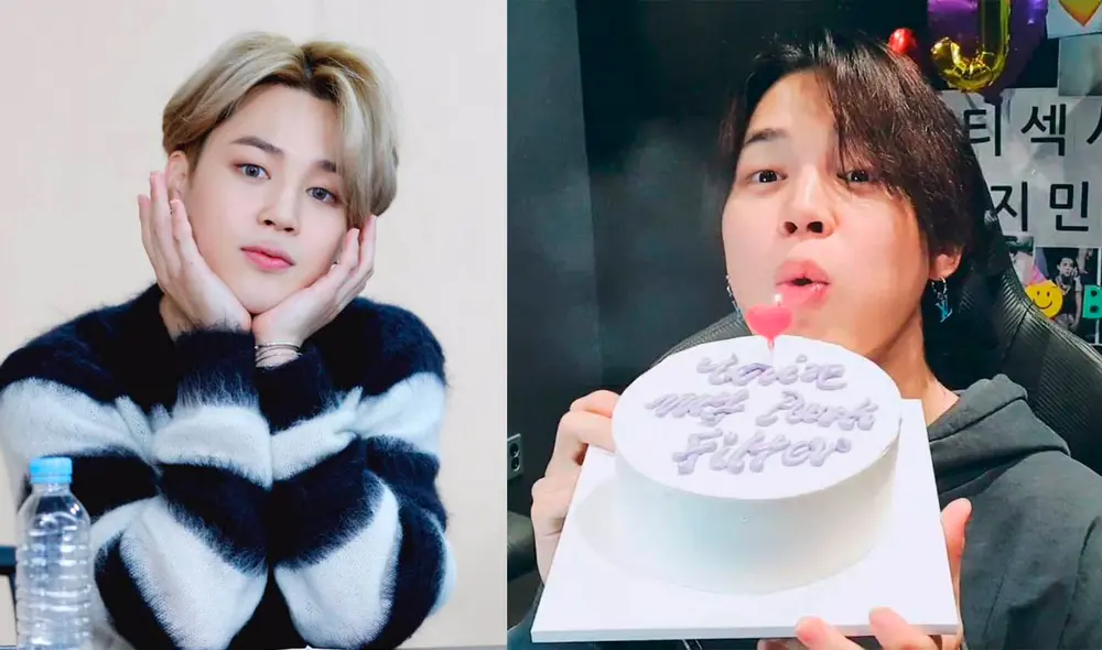 Jimin sopló las velas en transmisión de Vlive. Foto: composición/BIGHIT/captura