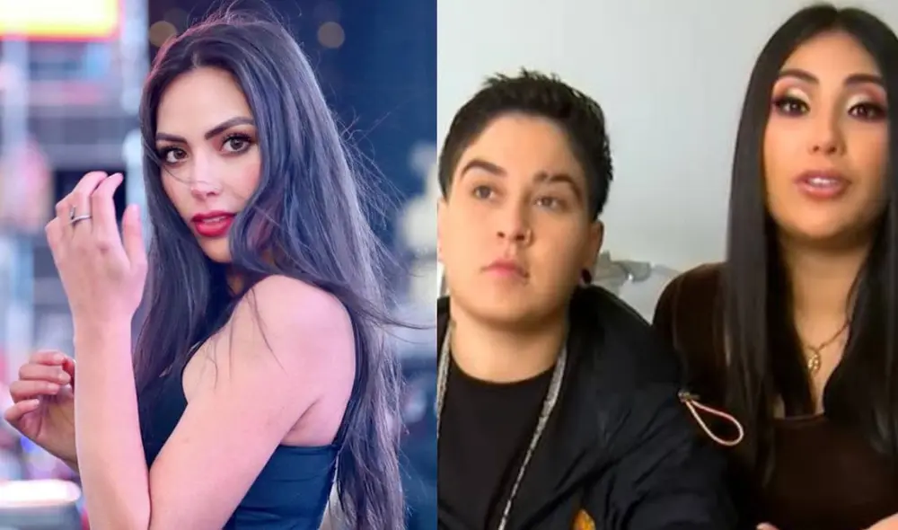 Lesly Reyna rompió su compromiso matrimonial con el chileno Aleck Acaiseid, a quien presentó como su novio en Amor y fuego. Foto: composición/ Instagram/ captura de Willax TV