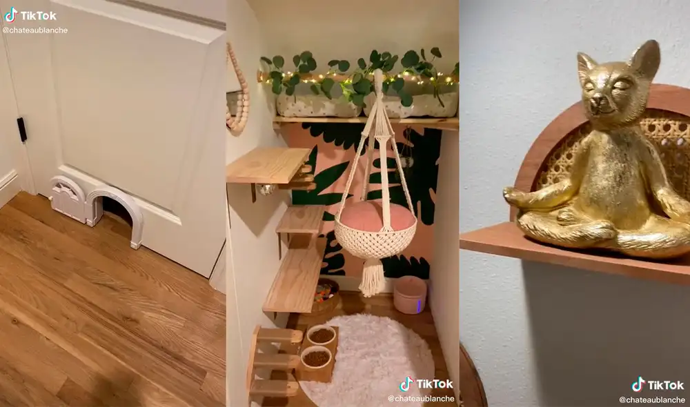 La mujer impresionó a sus miles de seguidores con la gran muestra de creatividad que tuvo en su vivienda. Foto: captura de TikTok La mujer impresionó a sus miles de seguidores con la gran muestra de creatividad que tuvo en su vivienda. Foto: captura de TikTok