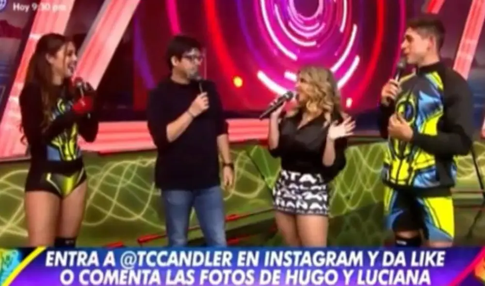 Luciana Fuster y Hugo García competirán con grandes figuras internacionales. Foto: captura de América TV