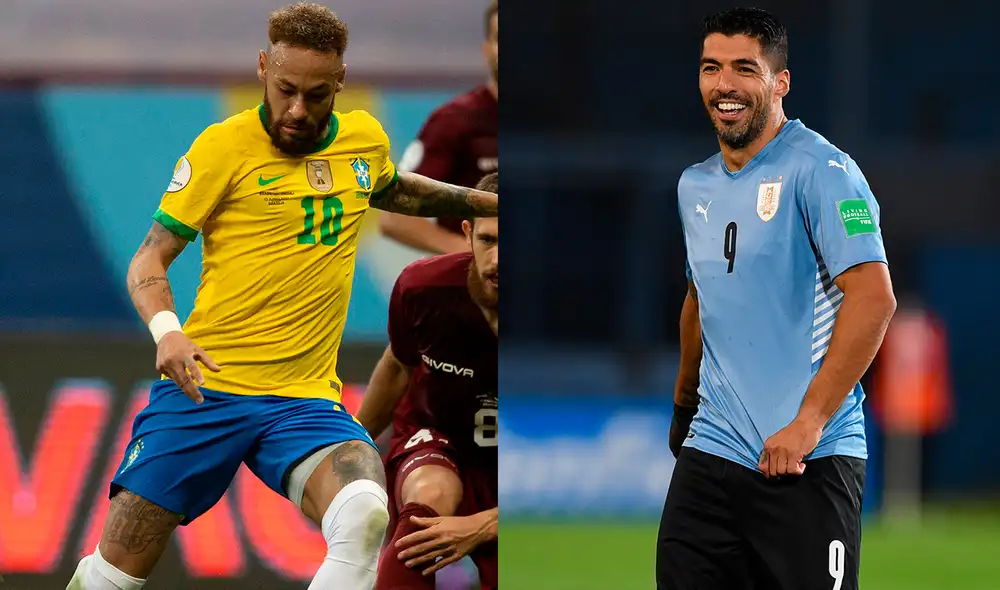 Neymar y Luis Suárez se miden en un gran duelo con sus selecciones. Foto: composición/CBF/EFE