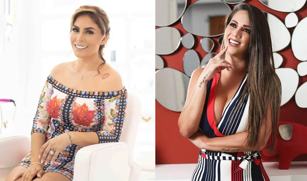 La conductora de Magaly TV, la firme se pronunció sobre el distanciamiento entre Melissa Klug y Evelyn Vela. Foto: composición/Instagram