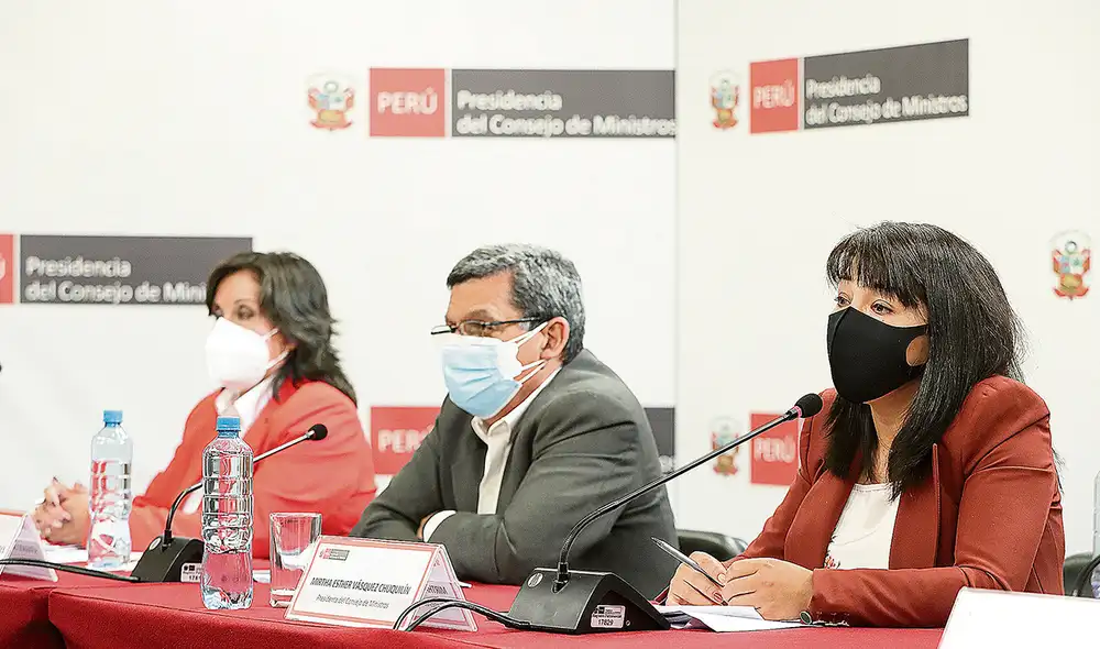 El dato. El Consejo de Ministros comenzó temprano ayer. Los temas abordados fueron los bonos, la pandemia, el simulacro de sismos y la ley sobre la cuestión de confianza. La primera ministra dijo que ha pedido sus descargos al titular de Interior, Luis Barranzuela. Foto: PCM El dato. El Consejo de Ministros comenzó temprano ayer. Los temas abordados fueron los bonos, la pandemia, el simulacro de sismos y la ley sobre la cuestión de confianza. La primera ministra dijo que ha pedido sus descargos al titular de Interior, Luis Barranzuela. Foto: PCM