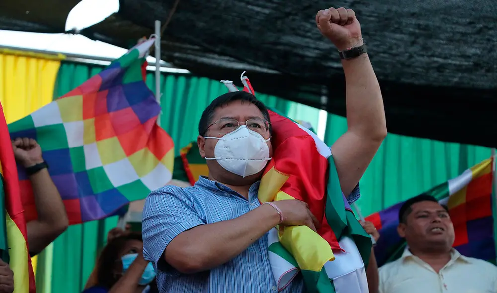 El presidente de Bolivia, Luis Arce, sostiene que en 2019 lo que hubo fue un golpe de Estado en contra de Evo Morales. Foto: EFE El presidente de Bolivia, Luis Arce, sostiene que en 2019 lo que hubo fue un golpe de Estado en contra de Evo Morales. Foto: EFE
