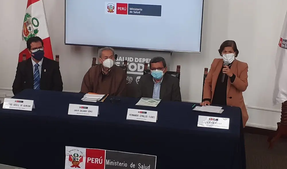 Minsa presentó el protocolo a las universidades para el retorno a clases presenciales. Foto: UNMSM Minsa presentó el protocolo a las universidades para el retorno a clases presenciales. Foto: UNMSM
