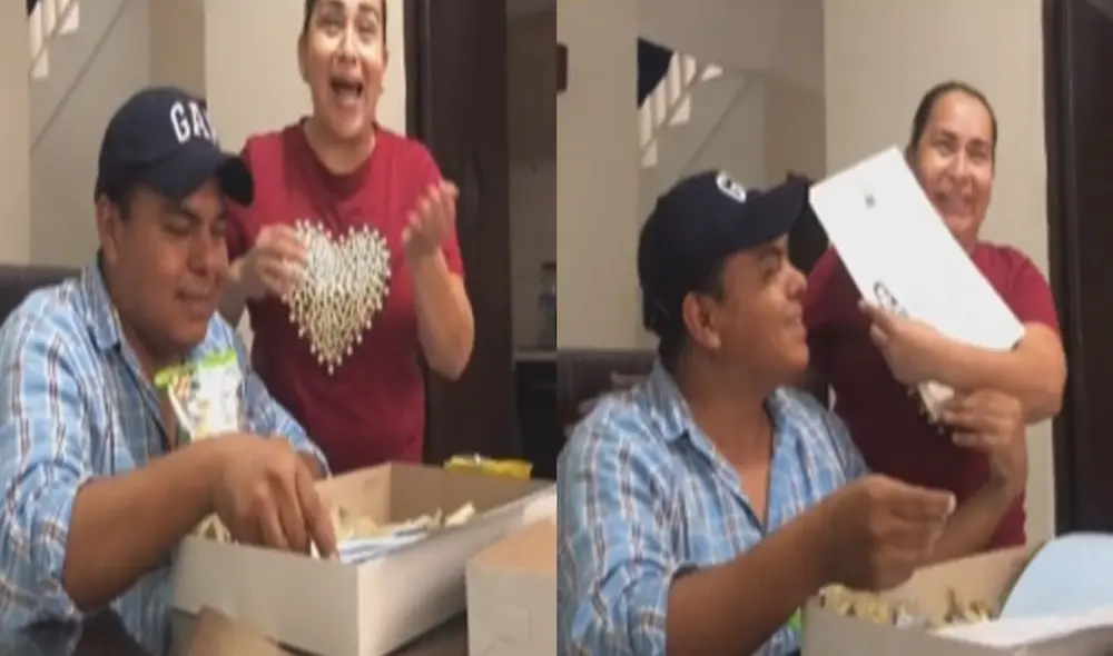 La emoción de los padres conmovió a miles de usuarios en las redes sociales. Foto: captura de TikTok La emoción de los padres conmovió a miles de usuarios en las redes sociales. Foto: captura de TikTok