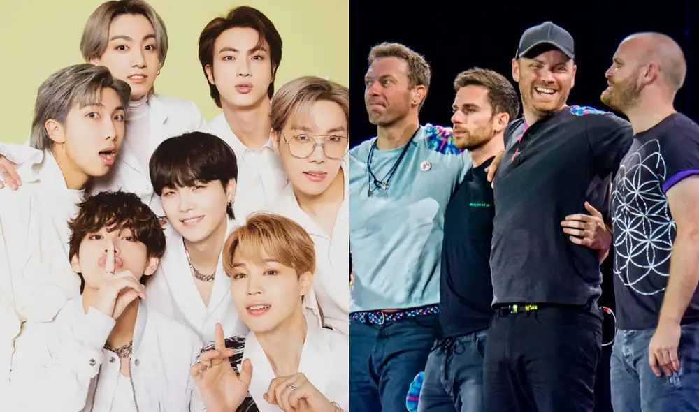 BTS y Coldplay colaboraron en la canción "My universe". Foto: composición Hybe