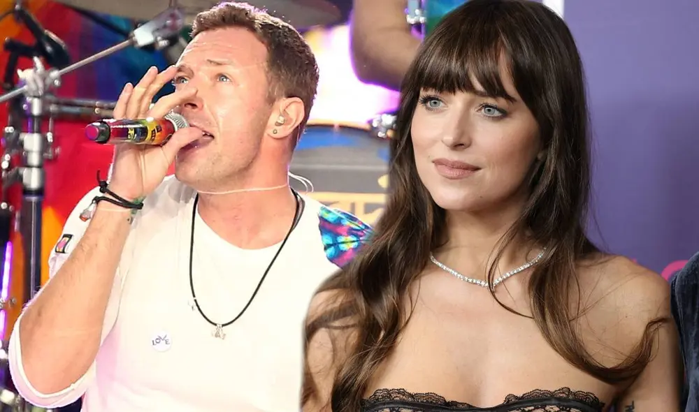 Chris Martin y Dakota Johnson empezaron a salir en 2017. Foto: AFP Chris Martin y Dakota Johnson empezaron a salir en 2017. Foto: AFP