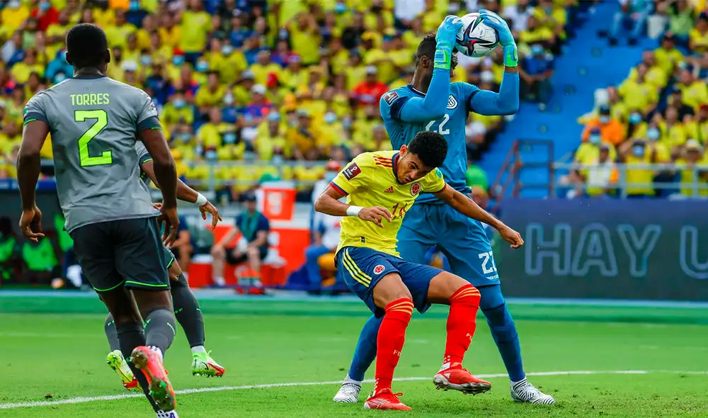El Colombia vs. Ecuador se mantiene en un empate sin anotaciones. Foto: Conmebol